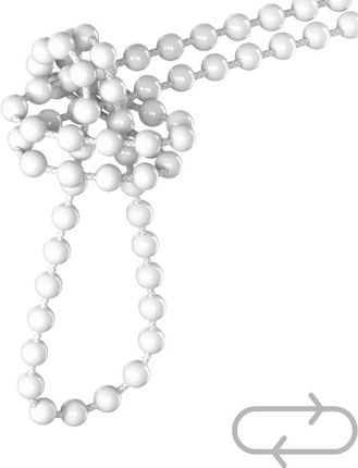 Czasnarolety.Pl Koralik W Pętli Do Rolety Wewnętrznej Duży 4,2Mm Biały 1,50 M