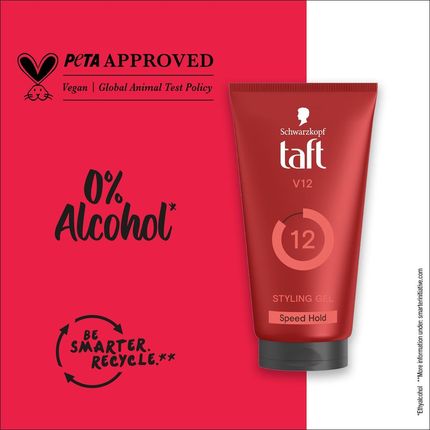 Taft Looks V12 Power Gel Żel Do Włosów 3x150ml - zdjęcie 3