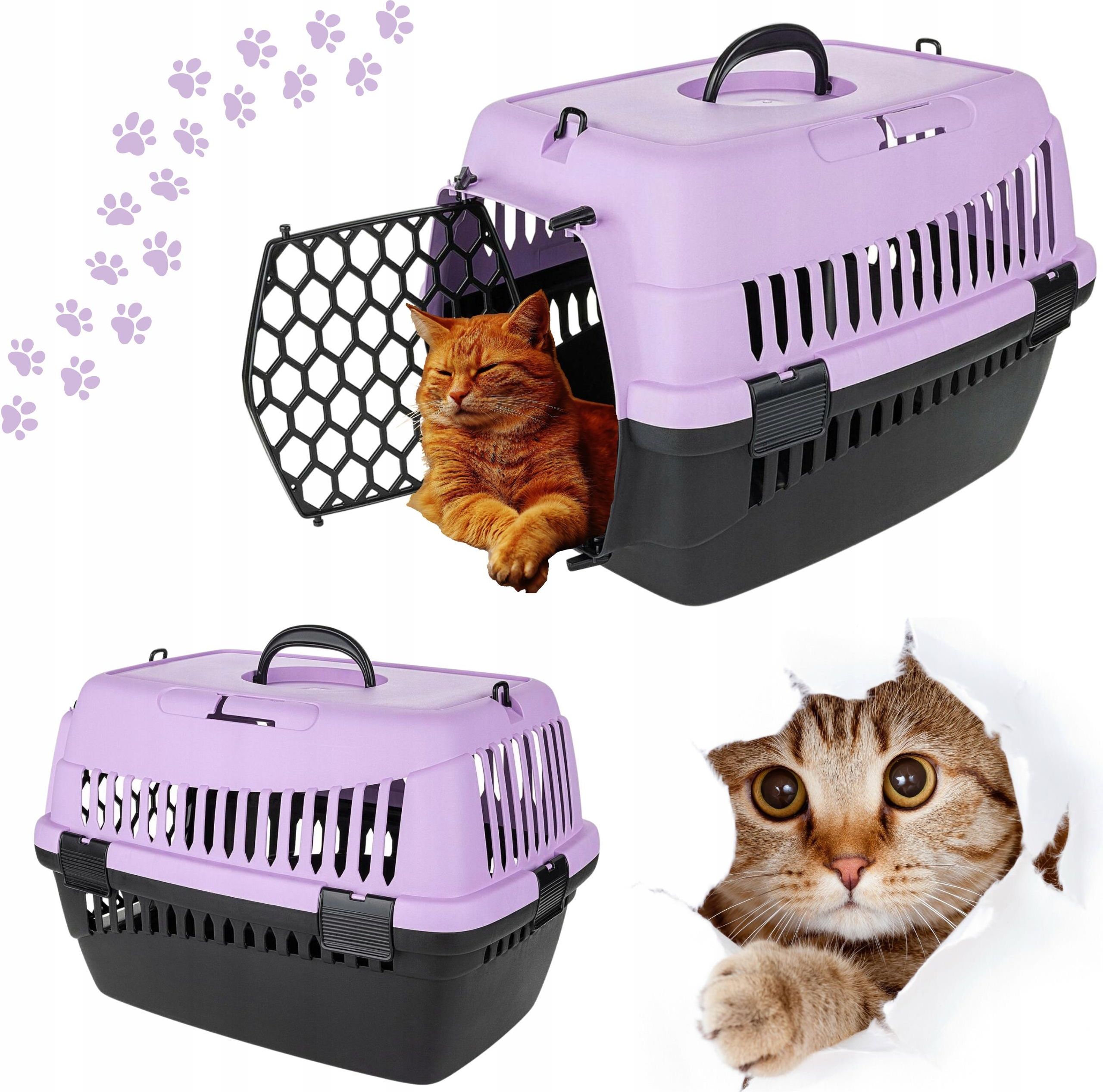 Happet Transporter Dla Kota Psa Otwierany 56X37 Fioletowy - Ceny i