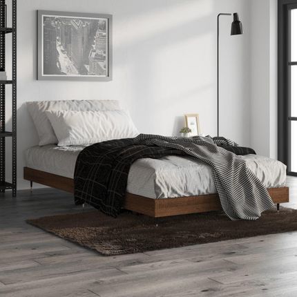 Prolenta Premium Rama łóżka bez materaca dąb brązowy 100x200cm materiał drewnopochodny (83216411)