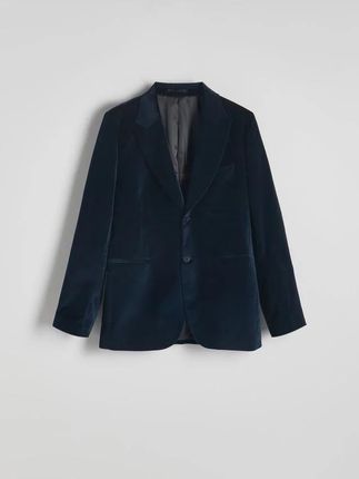 Reserved - Marynarka regular fit - granatowy
