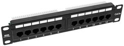 Rack Systems PP12V-1U-UTP5E/B - patch panel 10