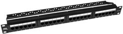Rack Systems PP24V-1U-UTP5E-B - patch panel 19