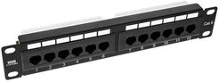 Rack Systems PP12V-1U-UTP6/B - patch panel 10