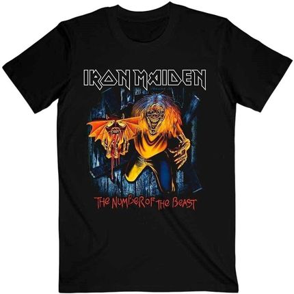 Iron Maiden Koszulka Number Of The Beast Eddie Panel Burst Unisex Black L