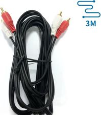 Zdjęcie Produkt z Outletu: Aigostar Kabel Audio 2Rca/2Rca 3 M Czarny - Halinów