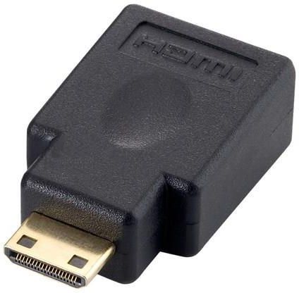 Equip 118914 miniHDMI (Type C) > HDMI (Type A) Adapter M/F, black, gol