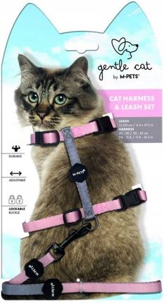 Amiplay M Pets Gentle Cat Szelki Smycz Dla Kota Różowe 20802299