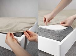 Zdjęcie Detexpol Prześcieradło Z Mikrofibry Microsatyna Z Gumką 220X200 Ecru - Sępólno Krajeńskie