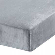 Zdjęcie Eurofirany Prześcieradło Polarowe Z Gumką Falno 220X200 Srebrne - Szczecin