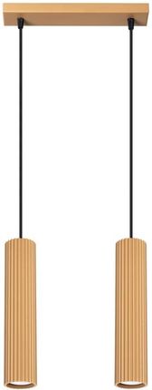 Lampa wisząca KARBON 2 złoty
