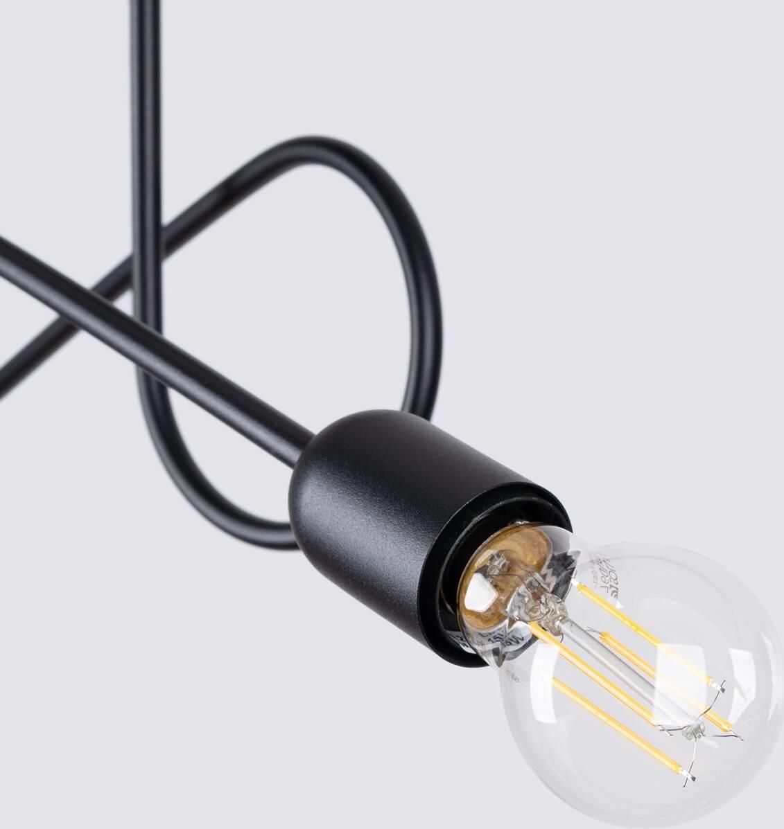 Sollux Lighting Żyrandol Loop 2 Czarny - Opinie i atrakcyjne ceny na ...