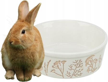 Trixie Miska Ceramiczna Dla Psa Na Karmę Wodę Ciężka Roślinny Wzór 700ml TX25087