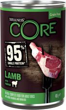 Wellness Core 95% Single Potein Karma Mokra Dla Psów Dorosłych Jagnięcina Z Dynią 400G