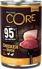 Wellness Core 95% Duo Potein Karma Mokra Dla Psów Dorosłych Kurczak I Kaczka 400G