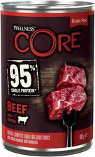 Wellness Core 95% Single Potein Karma Mokra Dla Psów Dorosłych Wołowina Z Brokułem 400G