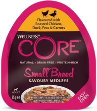 Wellness Core Small Breed Savoury Medleys Karma Mokra Dla Dorosłych Psów Małych Ras Kurczak Kaczka Groch I Marchew 85G
