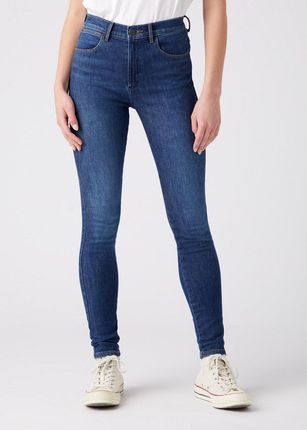 WRANGLER HIGH RISE SKINNY DAMSKIE SPODNIE JEANSOWE GOOD NEWS W27HXR44Z