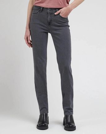 LEE MARION STRAIGHT DAMSKIE SPODNIE JEANSOWE MOODY GREY L301ODD42