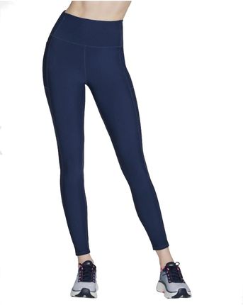 Skechers GO Flex Rib Fl HW Legging LG2-NVY, Legginsy, Damskie, Dunkelblau