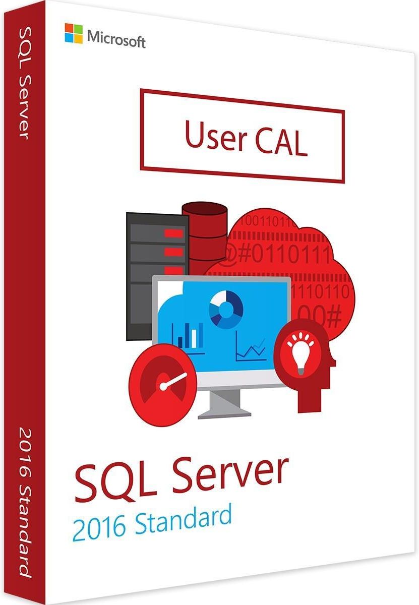 Microsoft Windows Microsoft SQL Server 2016 Standard 1 User CAL ...