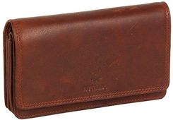 MUSTANG Como Wallet Top Opening UNIWERSALNY SKÓRZANY PORTFEL PREMIUM POJEMNY NA KARTY SKÓRA COGNAC 06.103631