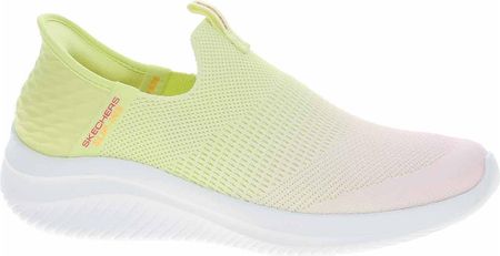 Skechers SLIP-INS damskie wsuwane trampki / buty wsuwane BEAUTY BLEND żółty tekstylny rozmiar: 37