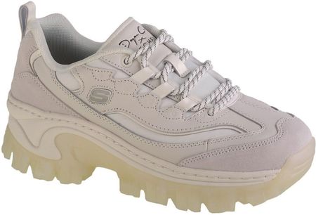 Skechers Damskie Niskie Trampki DOJA`LITE PREMIUM Biała Gładka Skóra Rozmiar: 38