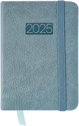 Kalendarz 2025, lux, kieszonkowy, tygodniowy, niebieski