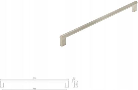 Siro Uchwyt meblowy podłużny 2571 320 Srebrny Szczotkowany (2571336ZN21)