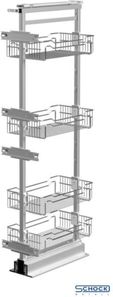Nomet Cargo MAXI 400 4 półki 1410-1710 G2 chrom W-5400-400.G2