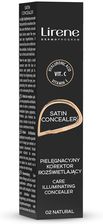 Zdjęcie Lirene Satin Concealer Pielęgnacyjny Korektor Rozjaśniający 02 Natural 10ml - Grudziądz