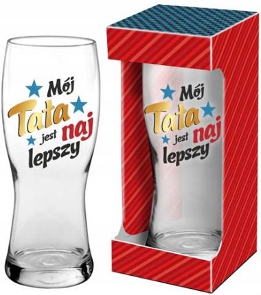 Bgtech Szklanka Do Piwa 500Ml Mój Tata Jest Najlepszy