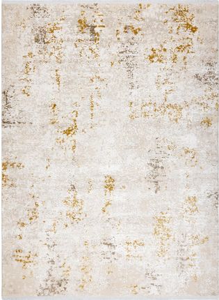 Bestenteppichede Dywan Duke 51546 Krem Złoty Vintage Strukturalny Bardzo Miękki Frędzle Beżowy 240X330 Cm 487271325 - zdjęcie 2