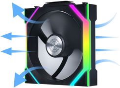 Zdjęcie Wentylator Lian Li UNI FAN SL Wireless ARGB PWM Reverse Blade 120mm Black (12RSL1W1B) - Stoczek Łukowski