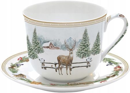 Jeleń Filiżanka Porcelanowa w Ozdobnym Pudełku 400 ml