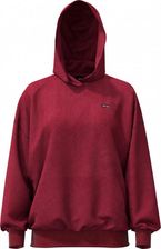 Damska bluza dresowa nierozpinana z kapturem Under Armour UA Icon Hwt Flc Os Hdy - czerwona