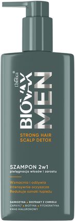 Lbiotica / Biovax L'Biotica Biovax Men Szampon 2W1 Do Pielęgnacji Włosów I Zarostu Detox 200ml