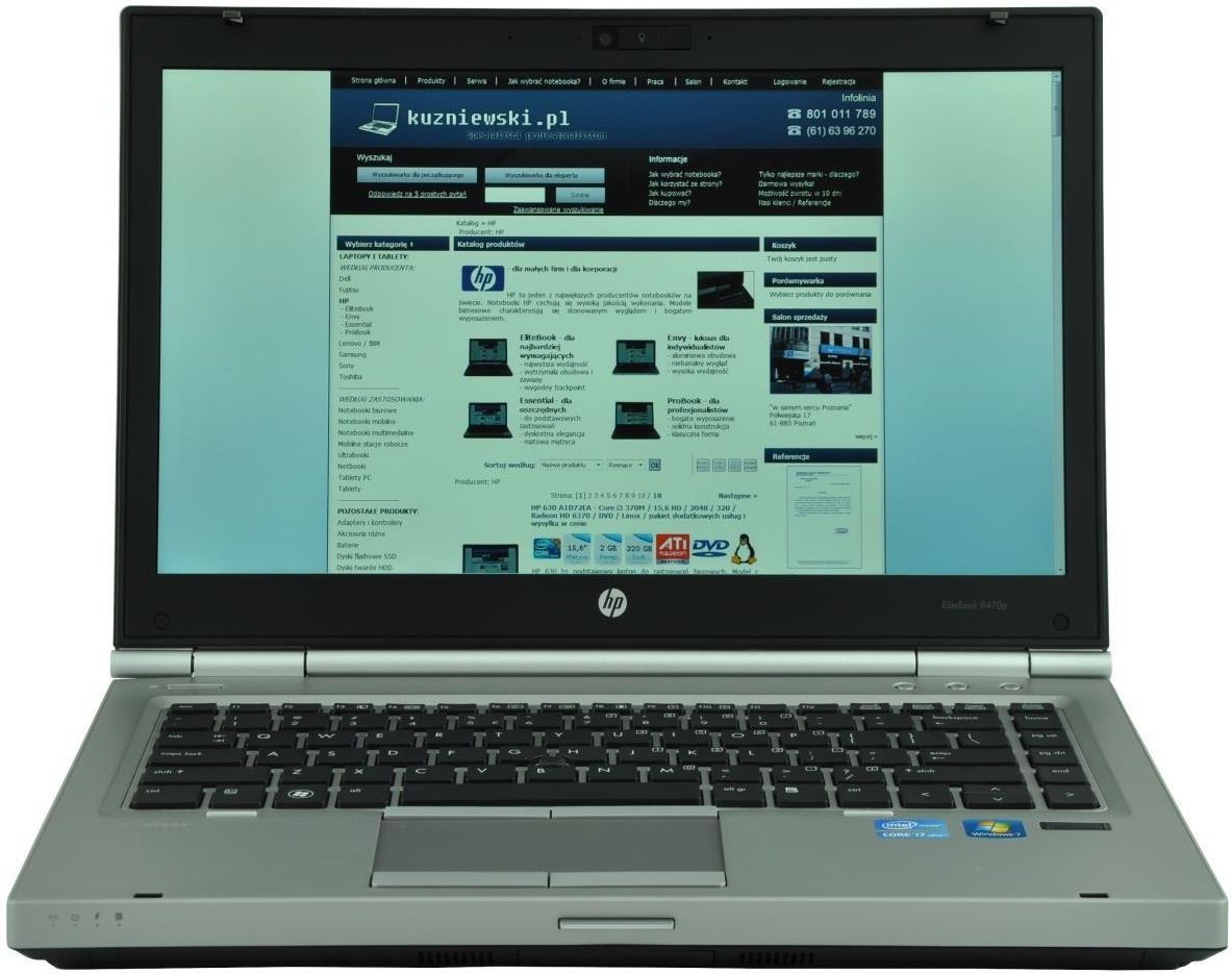 Laptop Hp Elitebook 8470P (B6Q14Ea) Opinie i ceny na Ceneo.pl