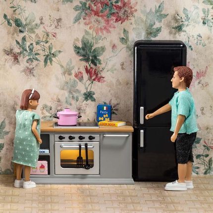 Lundby Zestaw Kuchenka + Lodówka Do Domku Dla Lalek - zdjęcie 3