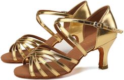Buty Do Tańca Damskie Salsa Taniec Towarzyski Burtan Havana 7cm