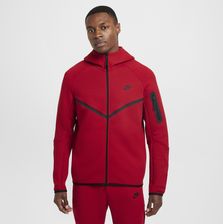 Męska bluza z kapturem i zamkiem na całej długości Windrunner Nike Tech - Czerwony - zdjęcie 1