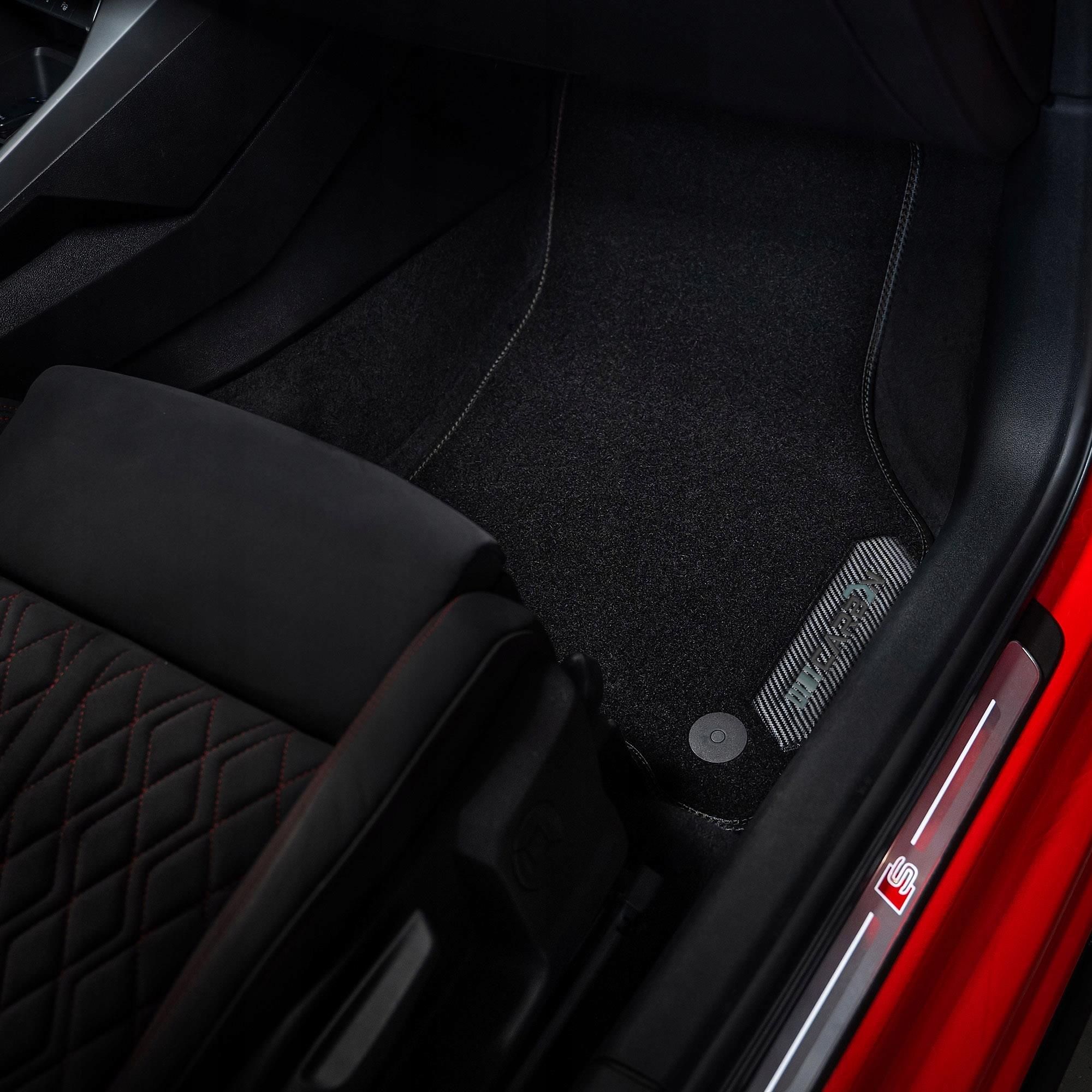 MOTOS Velours Basic vloermatten auto compatibel met Toyota Aygo I 2005-2014 - Basic, Materiaal, Blauw vloermatten - Ervaar nieuw rijcomfort met een