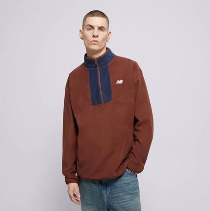 NEW BALANCE BLUZA Z KAPTUREM POLAR FLEECE 1/2 ZIP