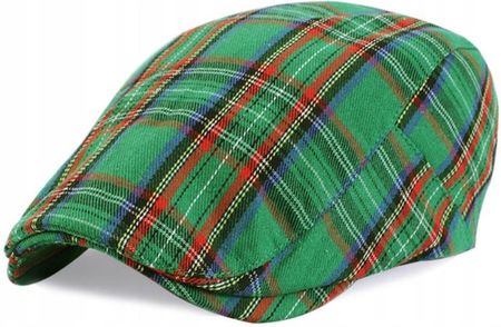 Kaszkiet męski premium szkocka krata czapka