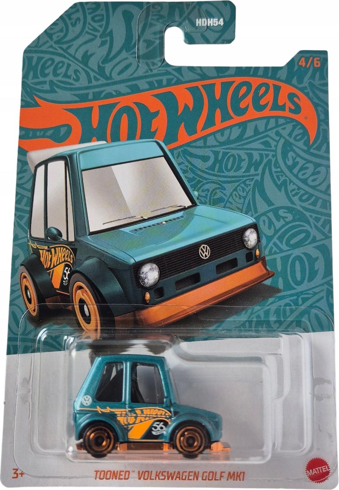 Hot Wheels Pearl & Chrome Tooned Volkswagen Golf Mk1 4/6