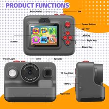 Zdjęcie Leting Aparat Natychmiastowy dla Dzieci - Czarny, Model M5 - Wyśmierzyce