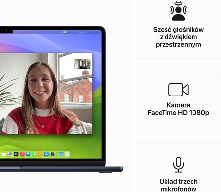 Laptop Apple MacBook Air 15/M3/24GB/512GB/macOS (MC9L4ZEA