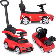 Multistore Jeździk Pchacz Autko Mercedes C Class Interaktywna Kierownica Prowadnik Czerwony