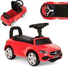 Multistore Jeździk Autko Mercedes C Class Interaktywna Kierownica Dźwięki Czerwony